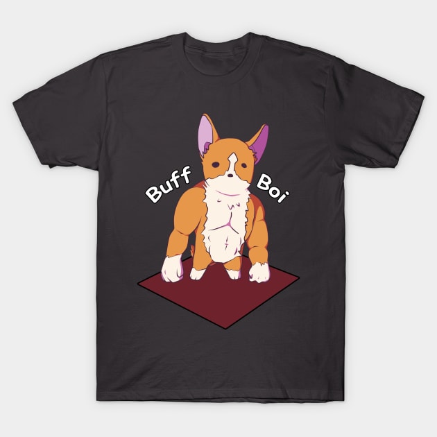 Buff Corgi T-Shirt by Grumpysheep